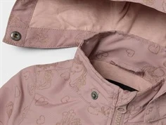 Name It overgangsjakke deauville mauve med glitter enhjørningprint